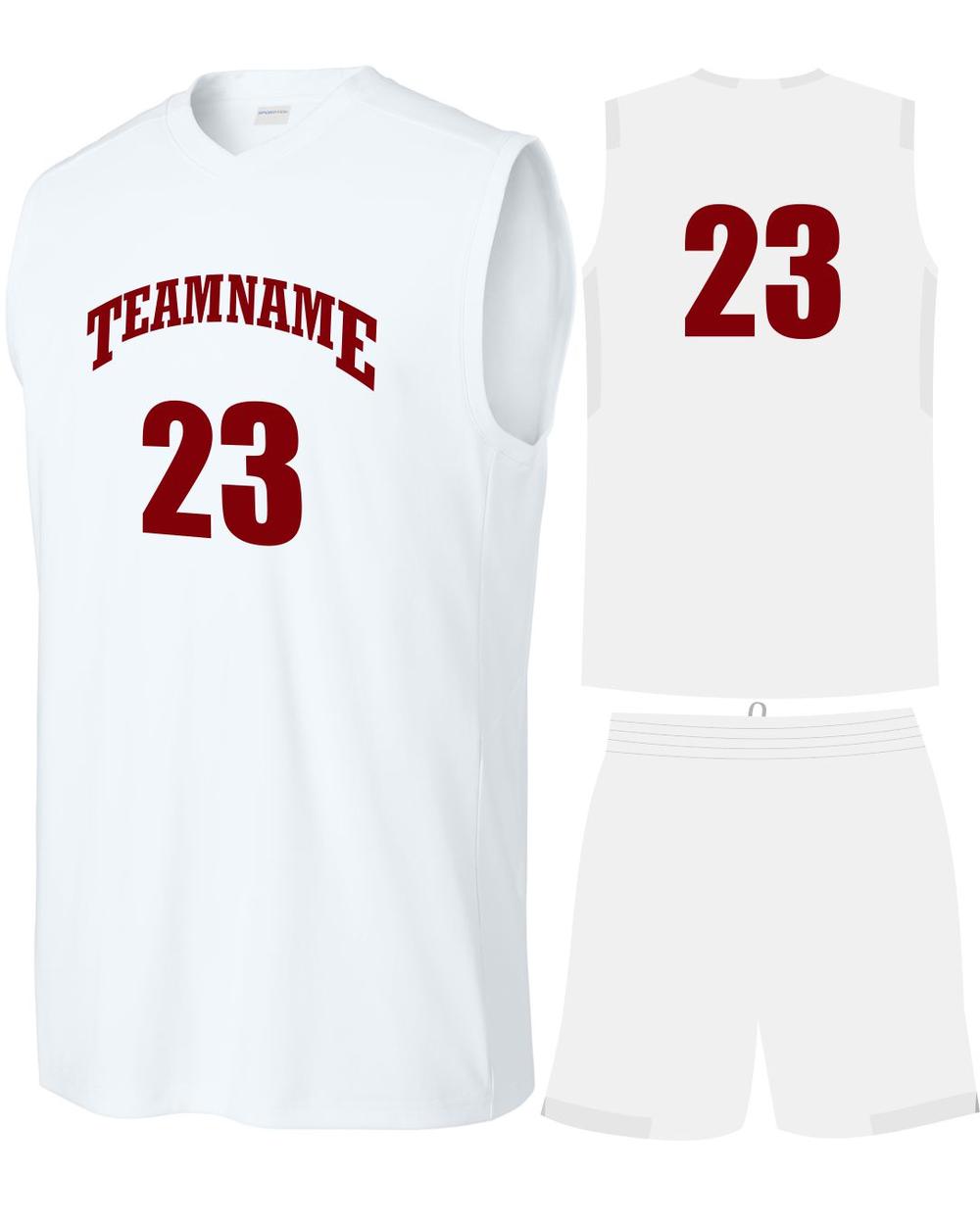 Sport-TEK Club Custom Cross-Training Uniform, color: White/White