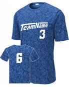 Sport-TEK Digi Camo S/S Custom Sport T-Shirt, color: Royal Camo