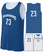 Sport-TEK Posicharge Competitor Reversible Custom Basketball Jersey, color: True Royal/White