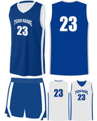 Sport-TEK Rival Reversible Custom Basketball Uniform, color: True Royal/White