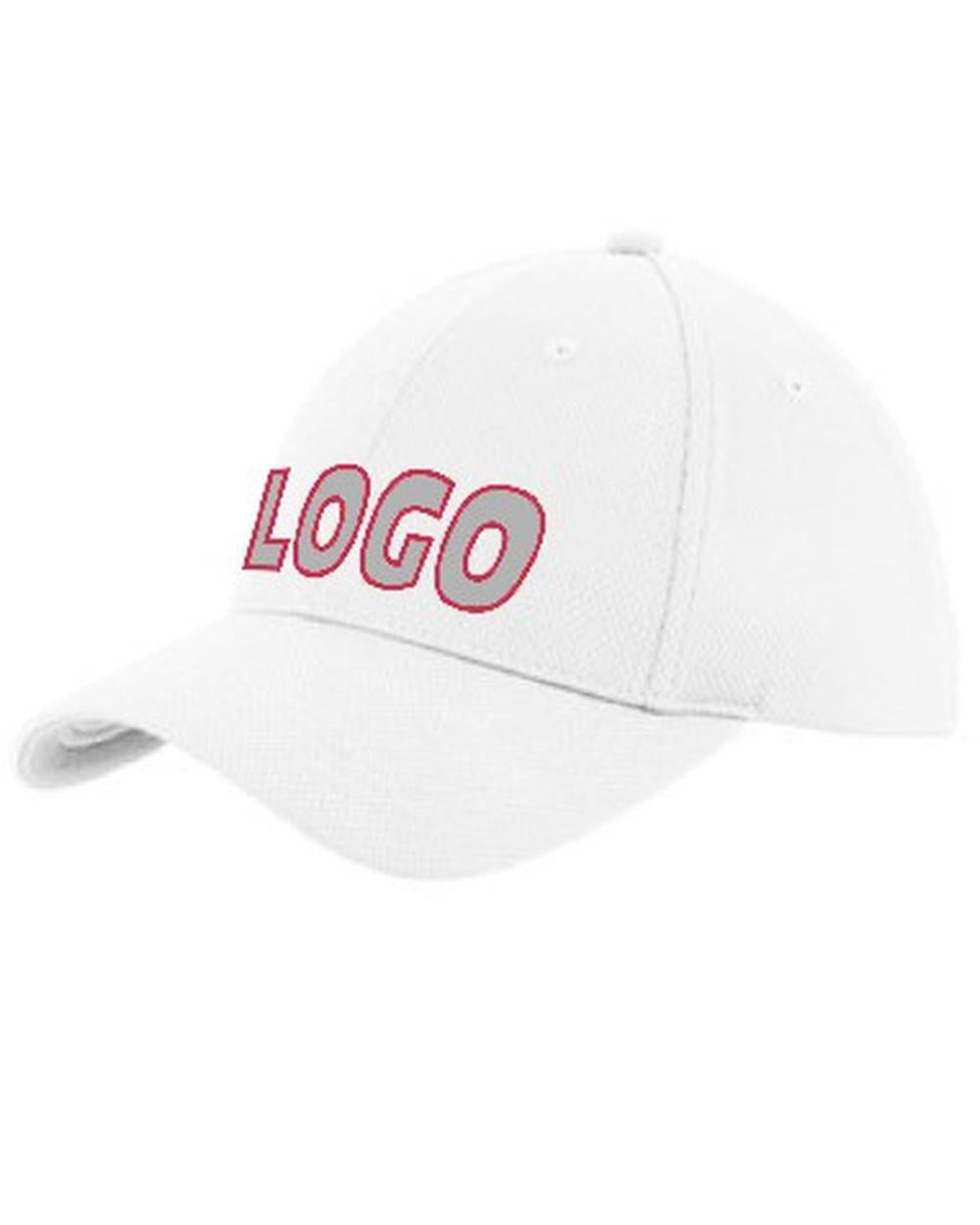 Sport-TEK Youth PosiCharge RacerMesh Custom Cap, color: White